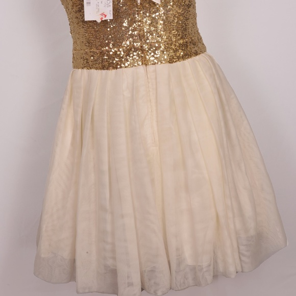 B Darlin Gold Dress B Darlin Juniors Tulle Glitter Embellished Fit Flare Dress White B Darlin Gold Dress B Darlin Juniors Tulle Glitter Embellished Fit Flare Dress White
